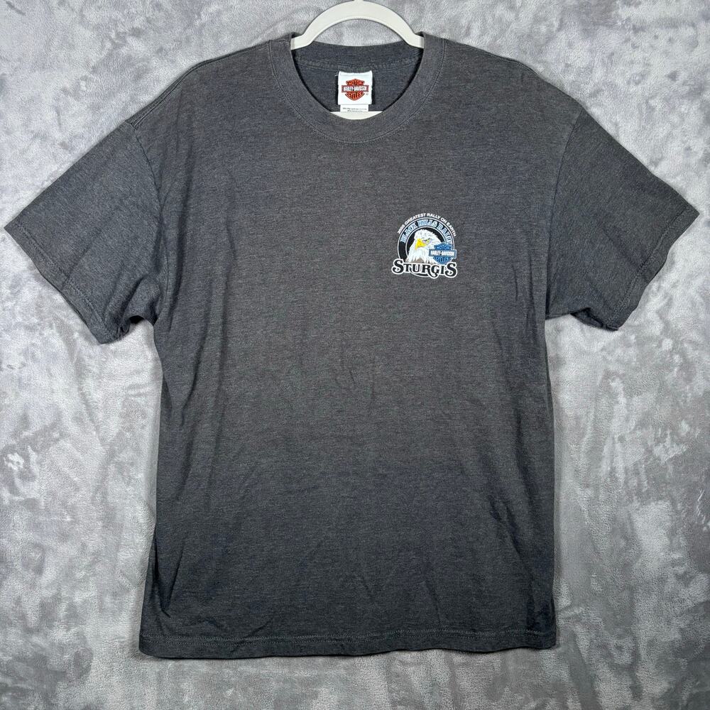 Vintage 2005 Harley Davidson Sturgis Black Hills Rally T-Shirt L USA Made